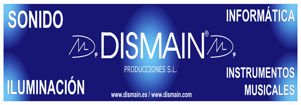 DISMAIN LOGO INFORMÁTICA, SONIDO, ILUMINACIÓN Y INSTRUMENTOS MUSICALES